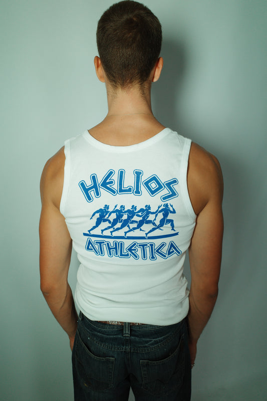 HELIOS SIGNATURE SINGLET - WHITE
