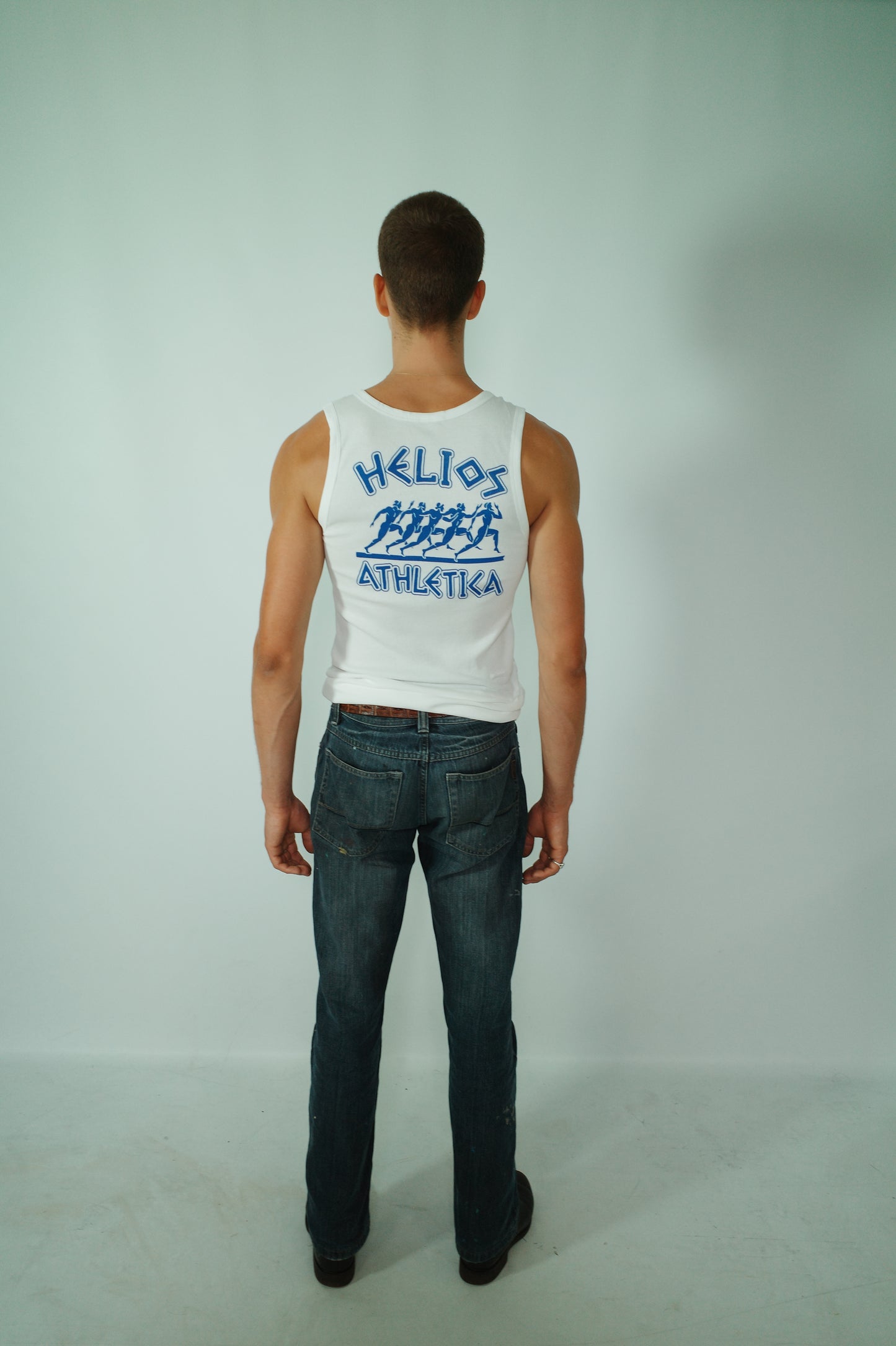 HELIOS SIGNATURE SINGLET - WHITE