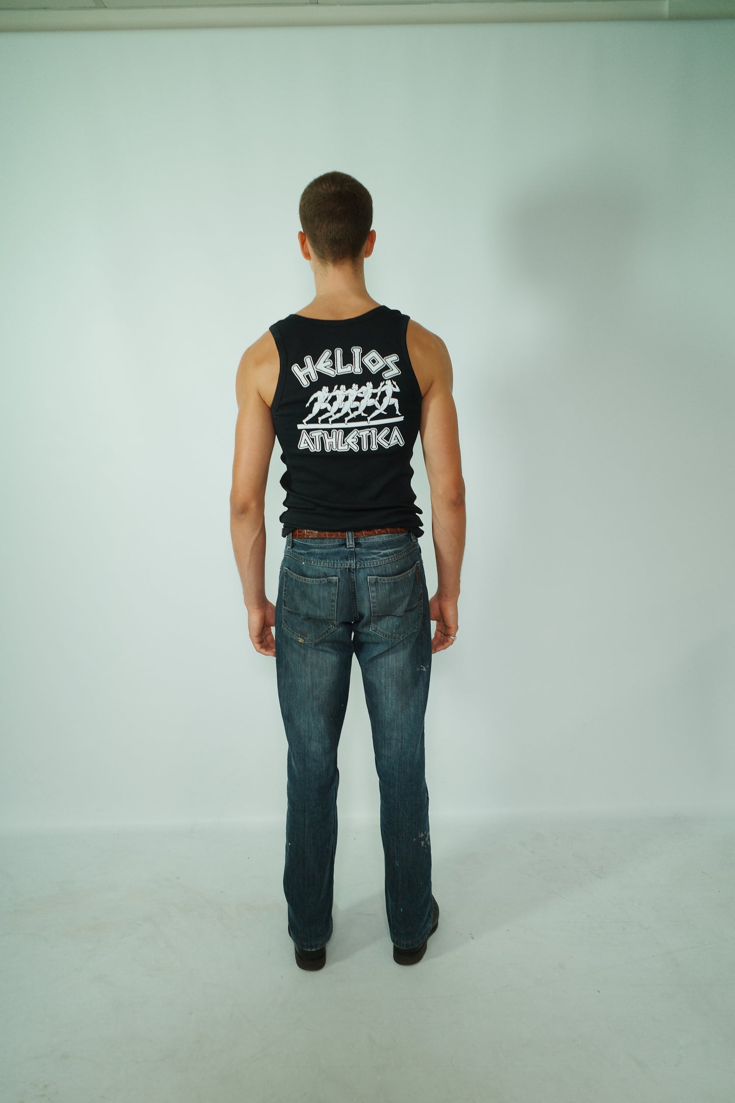 HELIOS SIGNATURE SINGLET - ONYX